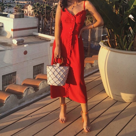 Topshop Dresses & Skirts - TOPSHOP buttondown silk midi dress